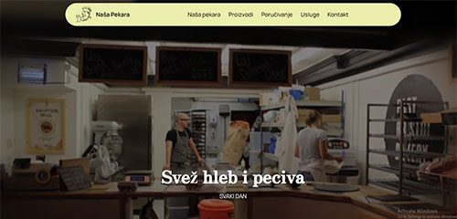 Pekara demo sajt