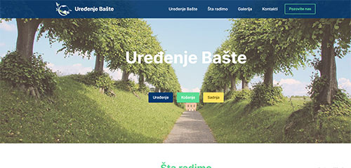 Uredjenje baste demo sajt